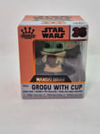 Figurine FUNKO Minis Star Wars The Mandalorian Grogu with Cup n°36 neuf