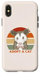 iPhone X/XS ADOPT A CAT Funny Possum Opossum Street Cats Cute Kitty Meme Case