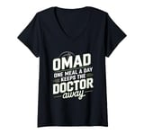 Womens OMAD One Meal A Day Keeps The Doctor Away V-Neck T-Shirt