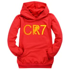 Cristiano Ronaldo CR7 Hoodie Set Barn Fotboll Hoodies Barn Gåvor Röd Edition Ed 140 cm