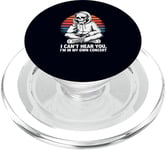 I Can't Hear You I'm in My Own Concert Skeleton Music Lover PopSockets PopGrip pour MagSafe