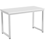 Svita - uni Bureau Coiffeuse Table d'ordinateur Pieds en métal blanc