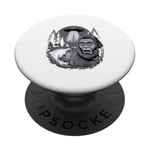 Sasquatch Selfie Bigfoot UFO Alien PopSockets PopGrip Adhésif