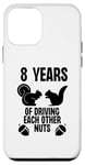 Coque pour iPhone 12 mini 8 ans à se rendre dingues, femme, mari, mariage