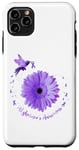 Coque pour iPhone 11 Pro Max Purple Disease Awareness Month Ruban violet oiseaux hommes femmes