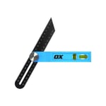 OX Tools 200mm Adjustable ABS Sliding Angle Slide Bevel Spirit Level, T507420