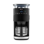 Cafetière à Grain Instant® Grind & Brew, Programmable 24h, 12 Tasses, Moulin à Grains Réglable Intégré, Filtre Réutilisable, Ecran Digital, Filtre à Eau, Carafe en Verre, Maintien au Chaud