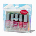 Claire's Pink Princess Scented Peel Off Nail Polish Set - 5 Pack