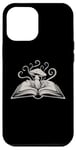 Coque pour iPhone 12 Pro Max Cottagecore Lecteur de livre en forme de champignon