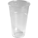 16 st Plastmugg, Ø9,5 x 15 cm, 50 cl, klar, PP, 50 st.