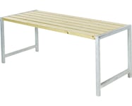 Trädgårdsbord PLUS trä/stål 186cm tryckimpregnerat