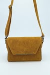 Puccio Pucci Women's TRLBC100161 Leather Bag, Mustard Yellow, 24x17x8