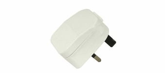 5A Fused 2 Pin Euro Plug To UK 3 Pin Mains European Converter Adapter