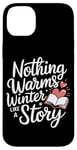 iPhone 14 Plus Reading All Winter Cozy Book Lover and Literary Escape Case