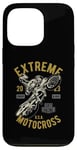 Coque pour iPhone 13 Pro Modèle Extreme Dirt Bike Motocross Rider 2023