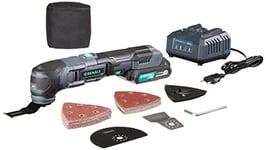 Marque Amazon - Denali by SKIL Kit pour outil polyvalent oscillant 18 V (20 V max), avec 32 accessoires, une batterie au lithium 2,0 Ah et un chargeur