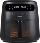 Tower, T17124, Vortx Vizion 6L Air Fryer with Colour Digital Display, Digital Co