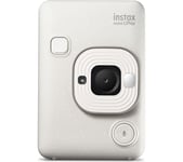 INSTAX Mini LILPLAY Hybrid Instant Camera & Printer - Misty White, White