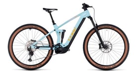 Vtt electrique tout suspendu cube stereo hybrid 140 hpc race 750 shimano deore xt 12v 750 wh 27 5   bleu dazzle 2024