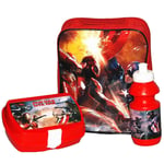 Marvel® Avenger Official Lunch Bag Sandwich Box and Drinking Bottle Set