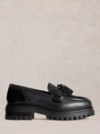 White Stuff Charlie Chunky Sole Leather Loafers, Black