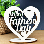 Fathers Day Gift Standing Wooden Heart Gift For Dad Daddy Gift From Daughter Son