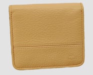 LACOSTE L49 Women's Soft Leather PURSE WALLET Palio Slg 6 Cream NEW