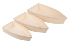 Rayher Bateau de pêche en Bois kit, FSC 100%, Nature, 32x16x6,5+27,5x13,5x5,5+23,5x11x4,5cm, 64656505