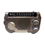 Radio AM FM avec Bluetooth, radio portable vintage à transistor, batterie rechargeable, 4 piles AA, prise murale, AUX, grand haut-parleur, casque,