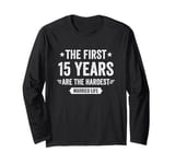 15 Year Wedding Anniversary Married Couples 15th Anniversary Long Sleeve T-Shirt