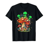 Funny Magic Mushroom Alien Trippy Shroom LSDWeed Acid Trip T-Shirt