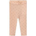 Lil' Atelier NBFNAVA leggings i ull til baby, rugby tan