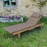 Matelas taupe pour bain de soleil