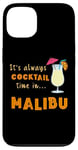 Coque pour iPhone 13 Cocktail Malibu It's Always Cocktail Time on Malibu Beach