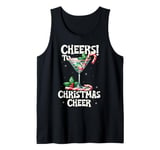 Peppermint Martini Christmas Cheer Cocktail Drink Mixology Tank Top