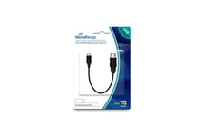 MediaRange USB 2.0 On-The-Go Adapterkabel 20cm schwarz