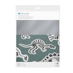Silhouette Sticker paper - Brushed metallic silver