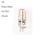 3w/5w/7w G4 Lamp G9 Led Light Corn Warm White 220v 3w