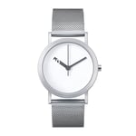 Normal Timepieces "Extra Normal" Quartz Acier Inox Maille Blanc Montre Femme