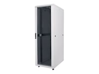 Intellinet Network Cabinet, Free Standing (Standard), 36U, Usable Depth 123 To 373Mm/Width 503Mm, Grey, Assembled, Max 1500Kg, Server Rack, Ip20 Rated, 19", Steel, Multi-Point Door Lock, One Lock Per Side Panel, Three Year Warranty - Rack Skap - Grå