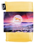 Silkrafox Sac de Couchage Ultra-léger, Le Compagnon idéal des randonnées, des Voyages ou du Camping, Soie Artificielle, Jaune