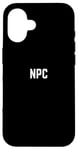 Coque pour iPhone 16 NPC Jeux Vidéo Cosplay Gamers Avatar