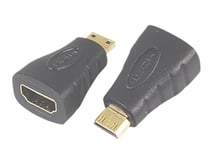 Female HDMI To Male MINI HDMI Camera/Tablet/Dashcam Adapter Changer