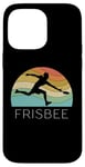 Coque pour iPhone 14 Pro Max Ultimate Frisbee Disque volant rétro pour homme et femme