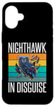 Coque pour iPhone 16 Plus Nighthawk en déguisement chouette