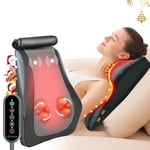 Snailax Shiatsu Lower Back Massager for Pain, Neck and Back Massager with Heat Deep Tissue, 4D Kneading Massage Pillow for Office Home Use, Christmas Gifts for Women Men