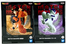 DRAGON BALL Z - Goku vs Frieza - Lot de 2 Figurines Match Makers - Banpresto