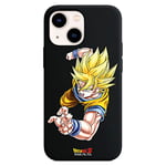 Personalaizer iPhone 13 Mini Case Black with a Dragon Ball Z Goku SS1 Special