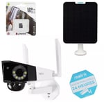 Caméra 4G solaire large vision - Détection intelligente / 100% sans-fil autonome / 2K / IP66 / 150° / 128 Go (Reolink)