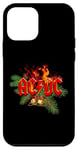 Coque pour iPhone 12 mini AC/DC Christmas Wish List Logo flamboyant avec clochettes